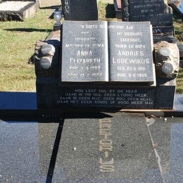 PRETORIUS Andries Lodewikus 1891-1969 &amp; Anna Elizabeth 1893-1964