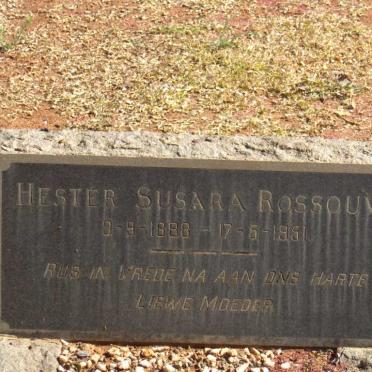 ROSSOUW  Hester Susara 1898-1951