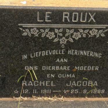 ROUX Rachel Jacoba, le 1911-1989