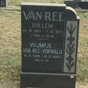 REE Willem, van 1907-1977 &amp; Wijmpje VORWALD 1908-2003