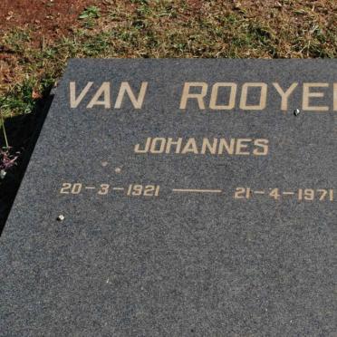 ROOYEN Johannes, van 1921-1971