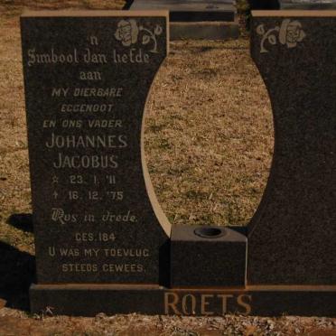 ROETS Johannes Jacobus 1911-1975
