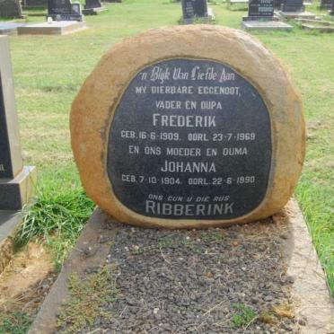 RIBBERINK Frederik 1909-1969 &amp; Johanna 1904-1990