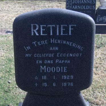 RETIEF Moodie 1929-1976