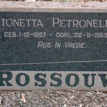 ROSSOUW Antonetta Petronella 1887-1963