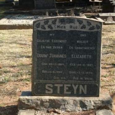STEYN Douw Johannes ??-?? &amp; Elizabeth ??-??