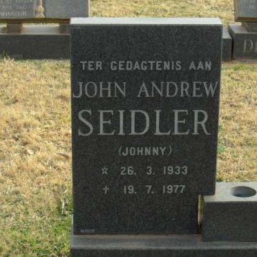 SEIDLER John Andrew 1933-1977