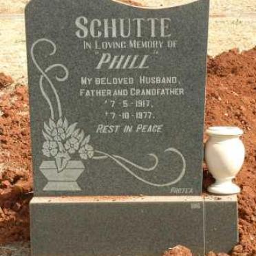 SCHUTTE  Phill 1917-1977