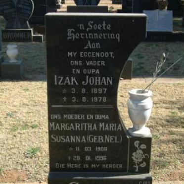 STEYN Izak Johan 1897-1978 &amp; Margaretha Maria Susanna NEL 1908-199?