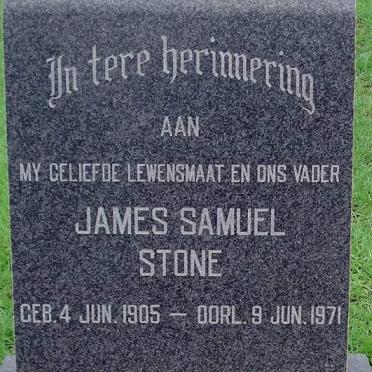 STONE James Samuel 1905-1971