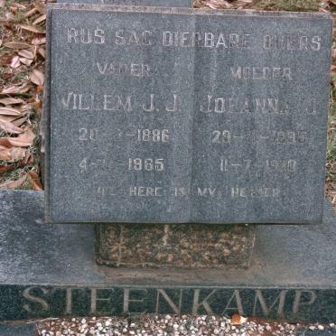 STEENKAMP Willem J.J. 1886-1965 &amp; Johanna J. 1895-19?0