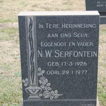 SERFONTEIN N.W. 1926-1977