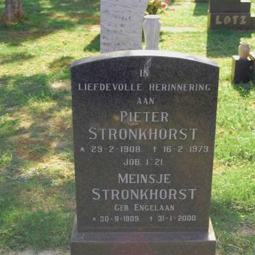 STRONKHORST Pieter 1908-1979 &amp; Meinsje ENGELAAN 1909-2000