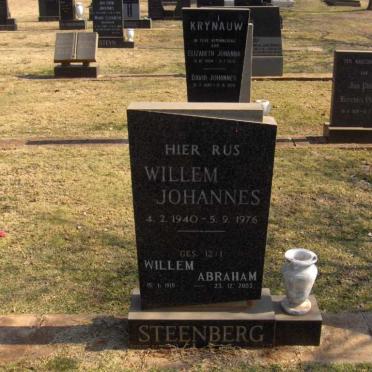 STEENBERG Willem Johannes 1940-1976 :: STEENBERG Willem Abraham 1915?-2003