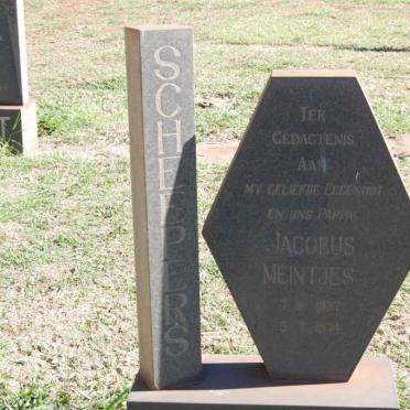 SCHEEPERS Jacobus Meintjies 1927-1974 