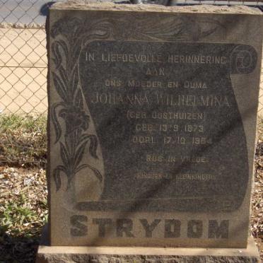 STRYDOM Johanna Wilhelmina nee OOSTHUIZEN 1873-1964