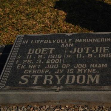 STRYDOM Boet 1918-2001 &amp; Jotjie 1919-