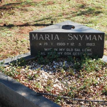 SNYMAN Maria 1900-1983