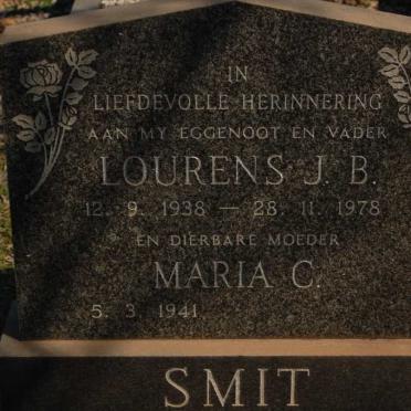 SMIT  Lourens J.B.1938-1978 &amp; Maria C. 1941-