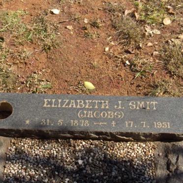 SMIT Elizabeth J. nee JACOBS 1878-1951