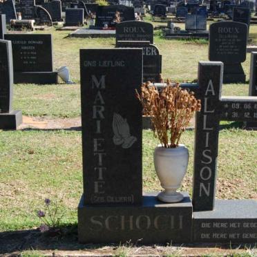 SCHOCH Mariette CILLIERS :: SCHOCH Allison 1977-1991