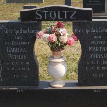 STOLTZ Gabriel Petrus 1898-1976 &amp; Martha Johanna 1909-1998