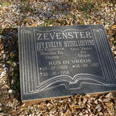 STOLTZ L.P. 1869-1928 :: ZEVENSTER Wessel Lourens 1927- &amp; Ivy Evelyn 1929-1999