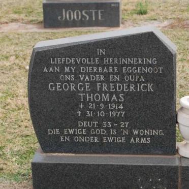 THOMAS George Frederick 1914-1977