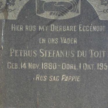 TOIT Petrus Stefanus, du 1880-1951