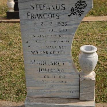 TOIT Stefanus Francois, du 1928-1977 &amp; Margaret Johanna 1931-1998