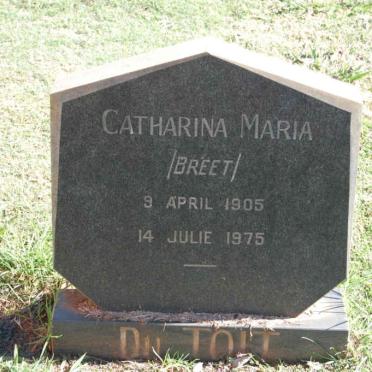 TOIT Catharina Maria, du nee BREET 1905-1975