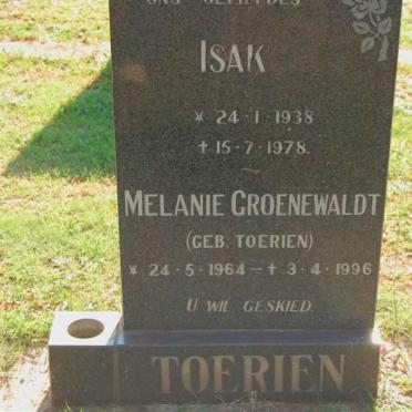 TOERIEN Isak 1938-1978 :: GROENEWALDT Melanie nee TOERIEN 1964-1966
