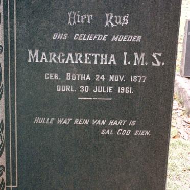 VERMAAK Margaretha I.M.S. 1877-1961