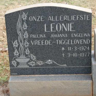 VREEDE-TIGGELOVEND Leonie Paulina Johanna Engelina 1924-1977