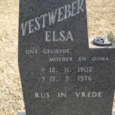 VESTWEBER Elsa 1902-1976