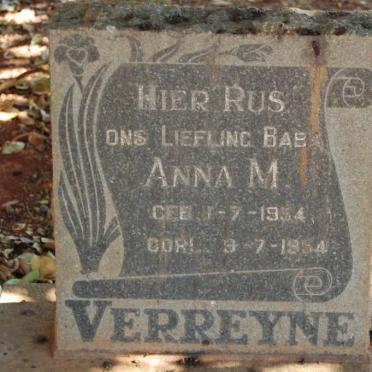 VERREYNE Anna M. 1954-1954