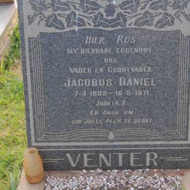 VENTER Jacobus Daniel 1893-1971