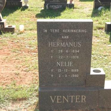 VENTER Hermanus 1894-1978 &amp; Nelie 1899-1992