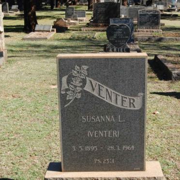 VENTER Susanna L. nee VENTER 1895-1964