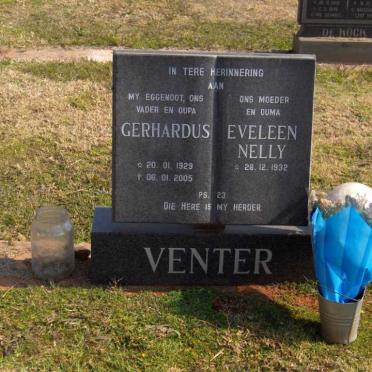 VENTER Gerhardus 1929-2005 &amp; Eveleen Nelly 1932-