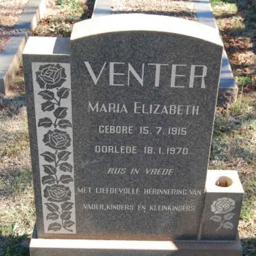 VENTER Maria Elizabeth 1915-1970