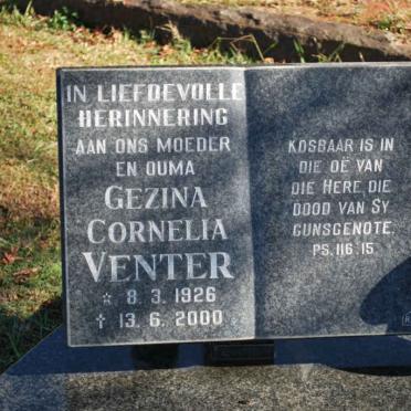VENTER Gezina Cornelia 1926-2000