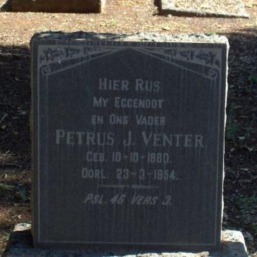 VENTER Petrus J. 1880-1954