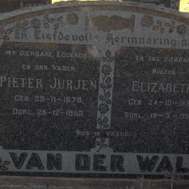 WAL Pieter Jurjen, van der 1878-1953 &amp; Elizabeth 1881-1957