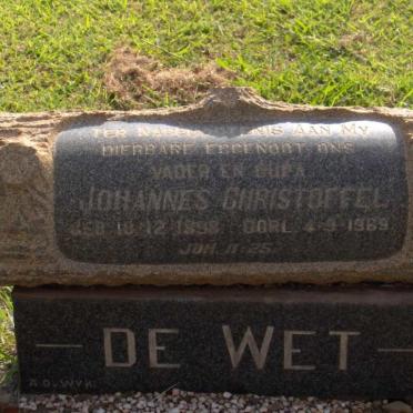 WET Johannes Christoffel, de 1898-1969
