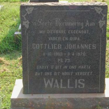 WALLIS Gottlieb Johannes 1903-1970