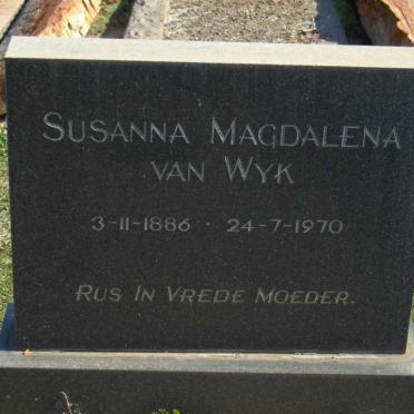WYK Susanna Magdalena, van 1886-1970