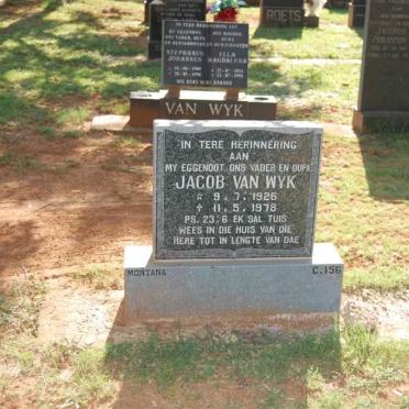 WYK Jacob, van 1926-1978