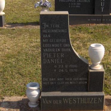 WESTHUIZEN Pieter Daniel, van der 1906-1976