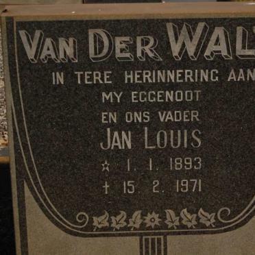 WALT Jan Louis, van der 1893-1971